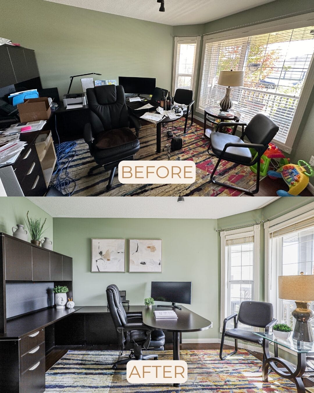 Home staging before-after