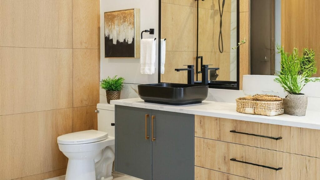 bathroom staging