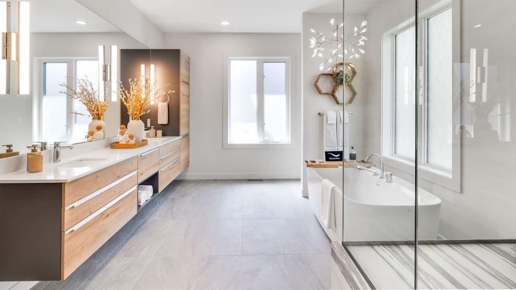 bathroom staging