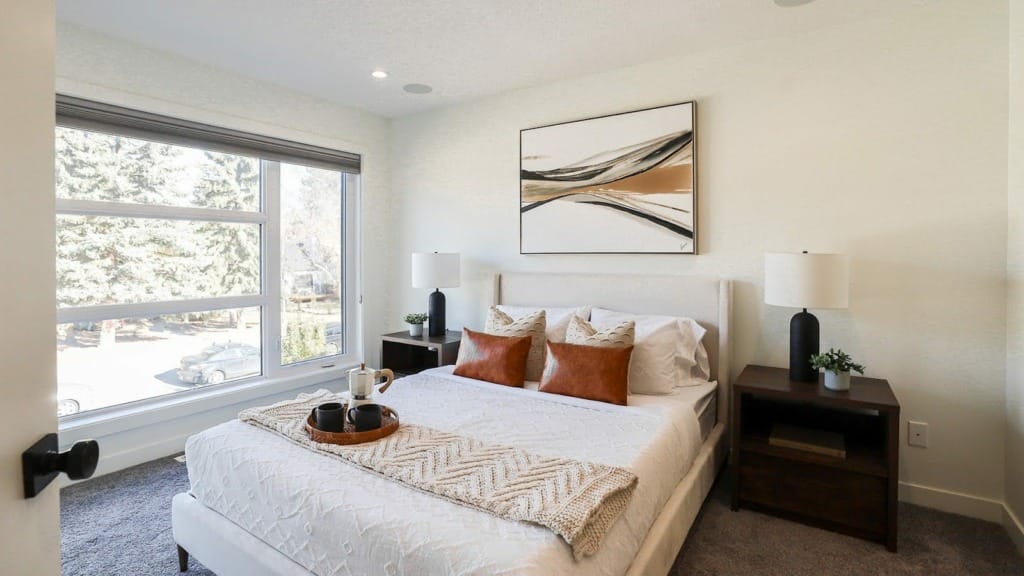 Bedroom staging in Edmonton